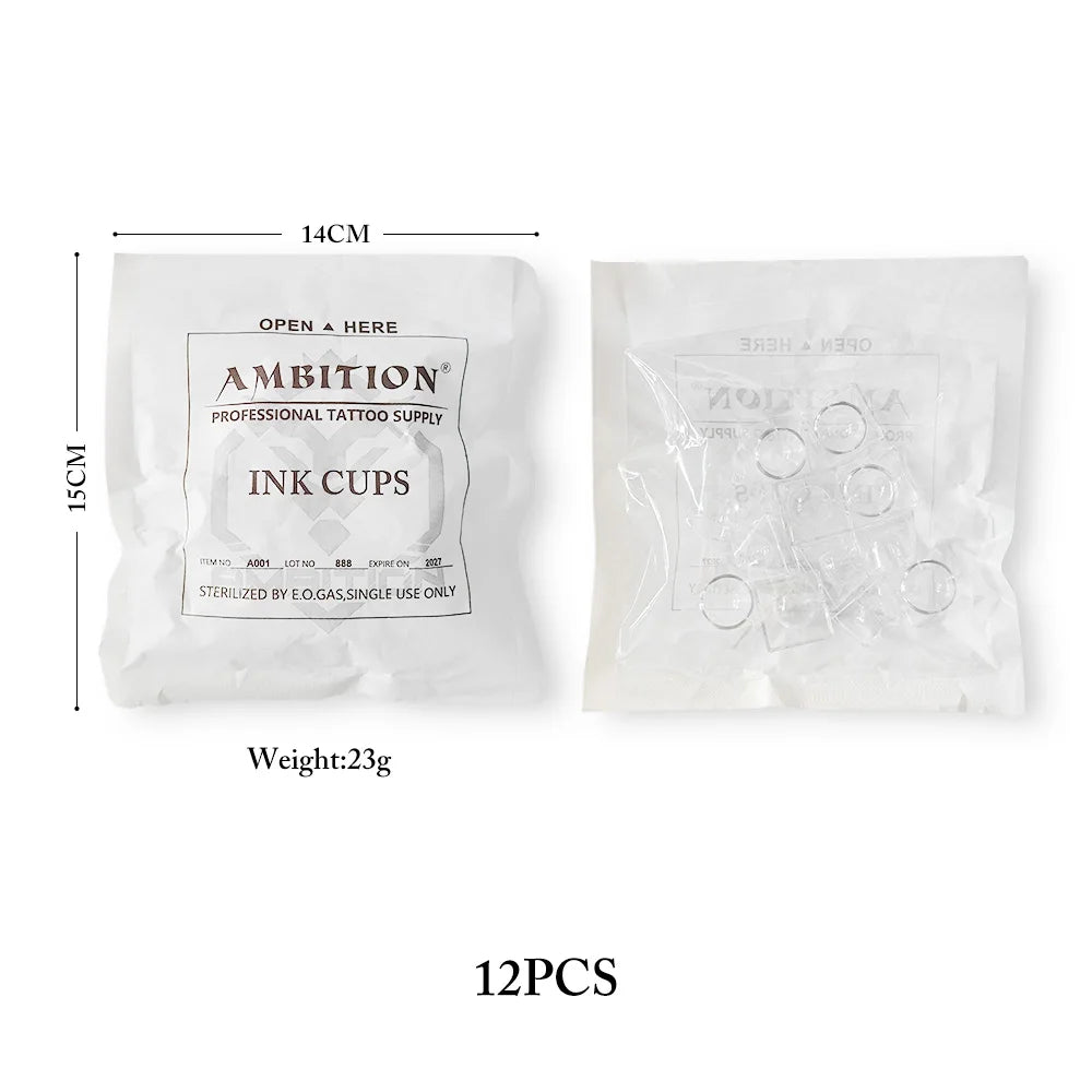 Ambition 240pcs Tattoo Ink Cups 1.2ML