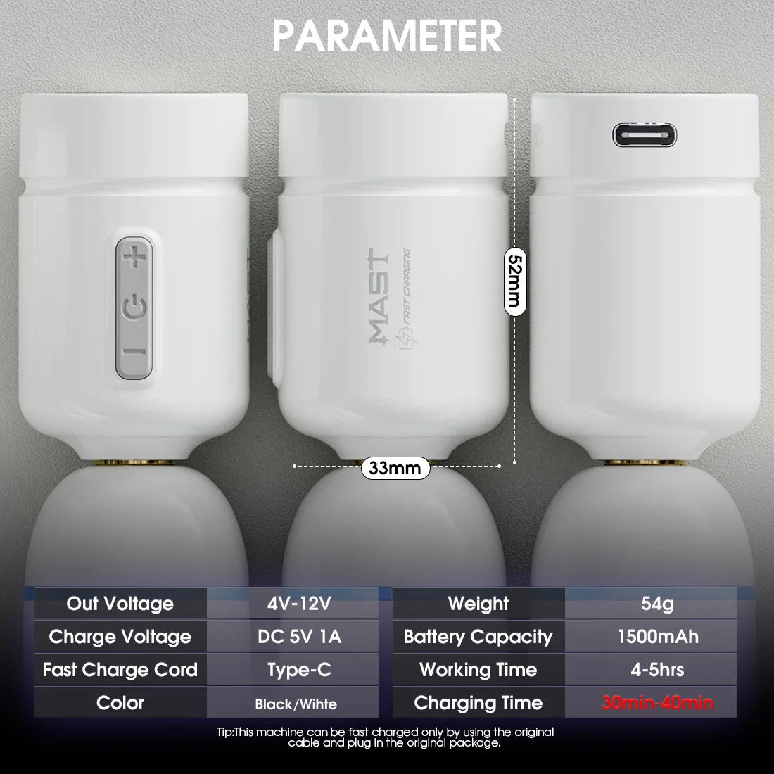MASTLABS  Battery Fast Charge 1500mAh