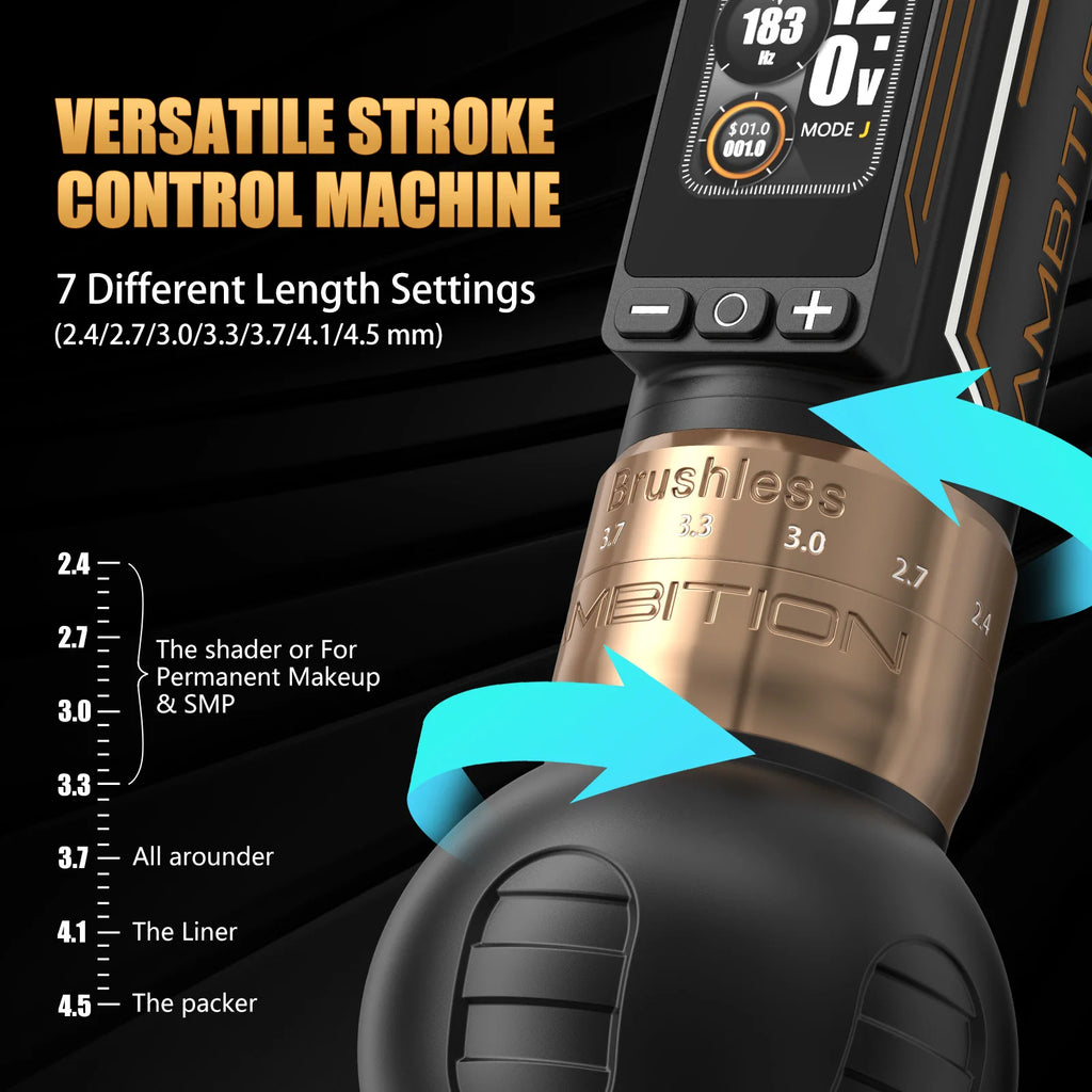 ambition ninja max 280                           7 strokes2.4mm-4.5mm