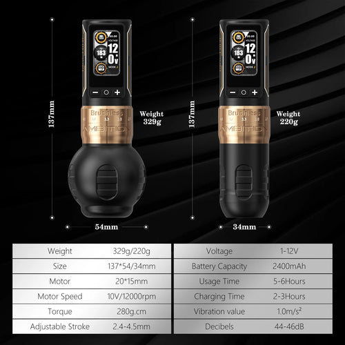 ambition ninja max 280                           7 strokes2.4mm-4.5mm