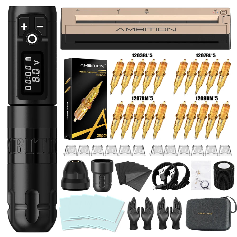 Ambition Soldier Tattoo kit & Tattoo Printer