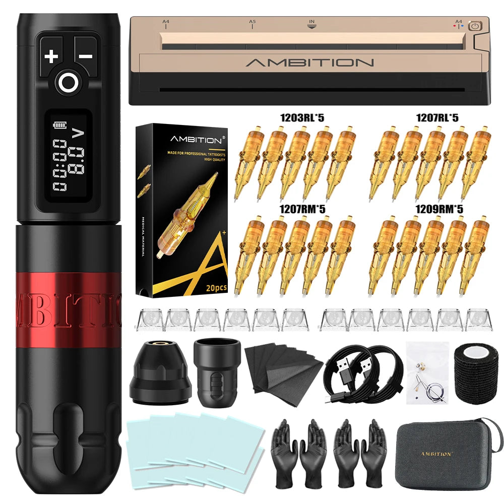Ambition Soldier Tattoo kit & Tattoo Printer