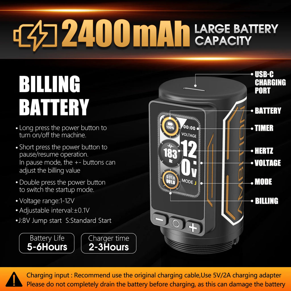 ambition ninja max 280                           7 strokes2.4mm-4.5mm
